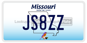 JS8ZZ  license plate in MO