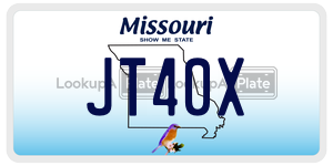 JT40X  license plate in MO