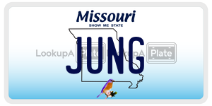 JUNG  license plate in MO