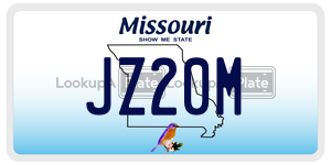 JZ20M license plate in Missouri