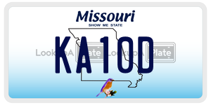KA10D  license plate in MO