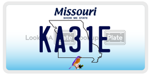 KA31E  license plate in MO