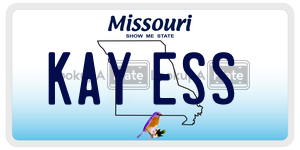 KAYESS  license plate in MO