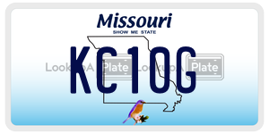 KC10G  license plate in MO