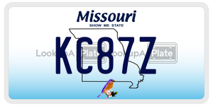 KC87Z license plate in Missouri