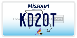 KD20T  license plate in MO