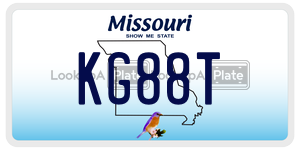 KG88T license plate in Missouri