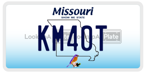 KM40T  license plate in MO
