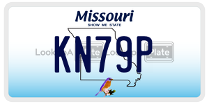 KN79P  license plate in MO