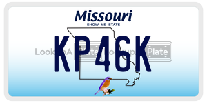 KP46K  license plate in MO