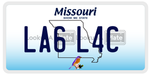 LA6L4C  license plate in MO