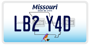 LB2Y4D license plate in Missouri