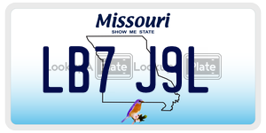 LB7J9L license plate in Missouri