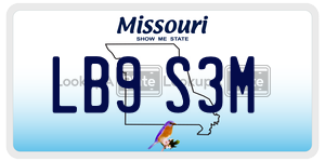 LB9S3M  license plate in MO