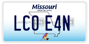 LC0E4N  license plate in MO