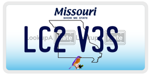 LC2V3S  license plate in MO