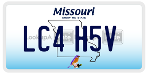 LC4H5V  license plate in MO