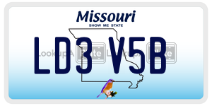 LD3V5B  license plate in MO