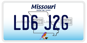 LD6J2G  license plate in MO