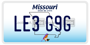 LE3G9G license plate in Missouri