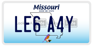 LE6A4Y  license plate in MO