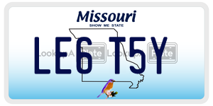 LE6T5Y  license plate in MO