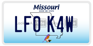 LF0K4W  license plate in MO