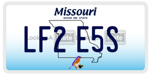 LF2E5S  license plate in MO