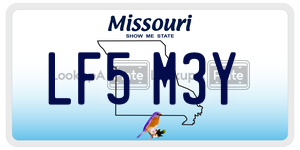 LF5M3Y  license plate in MO
