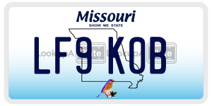 LF9K0B  license plate in MO