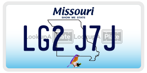LG2J7J license plate in Missouri