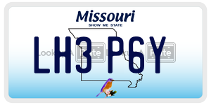 LH3P6Y  license plate in MO