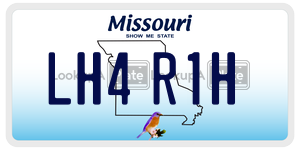 LH4R1H license plate in Missouri