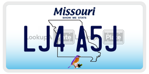 LJ4A5J  license plate in MO