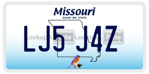 LJ5J4Z  license plate in MO