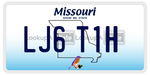 LJ6T1H  license plate in MO