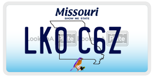 LK0C6Z  license plate in MO