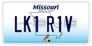 LK1R1V  license plate in MO