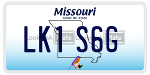 LK1S6G  license plate in MO