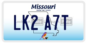 LK2A7T  license plate in MO