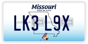 LK3L9X  license plate in MO
