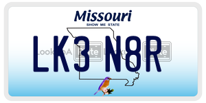 LK3N8R  license plate in MO