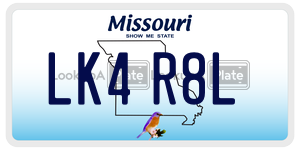 LK4R8L  license plate in MO