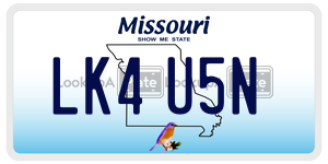 LK4U5N  license plate in MO