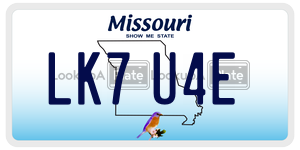 LK7U4E  license plate in MO