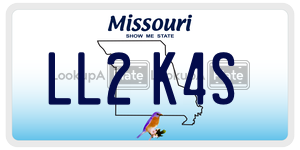 LL2K4S  license plate in MO