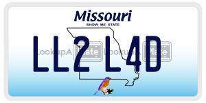 LL2L4D  license plate in MO