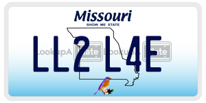 LL2L4E  license plate in MO