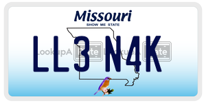 LL3N4K  license plate in MO