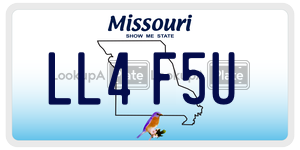 LL4F5U  license plate in MO